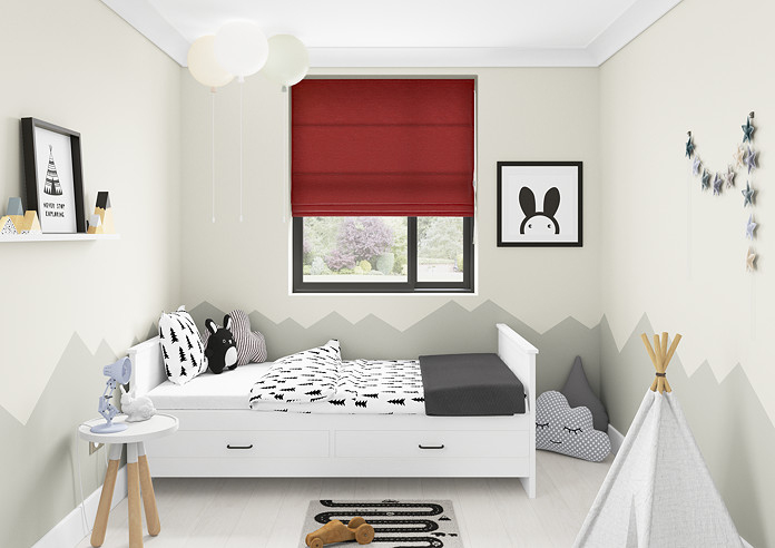 Maurice, Red - Roman Blind - Image 5